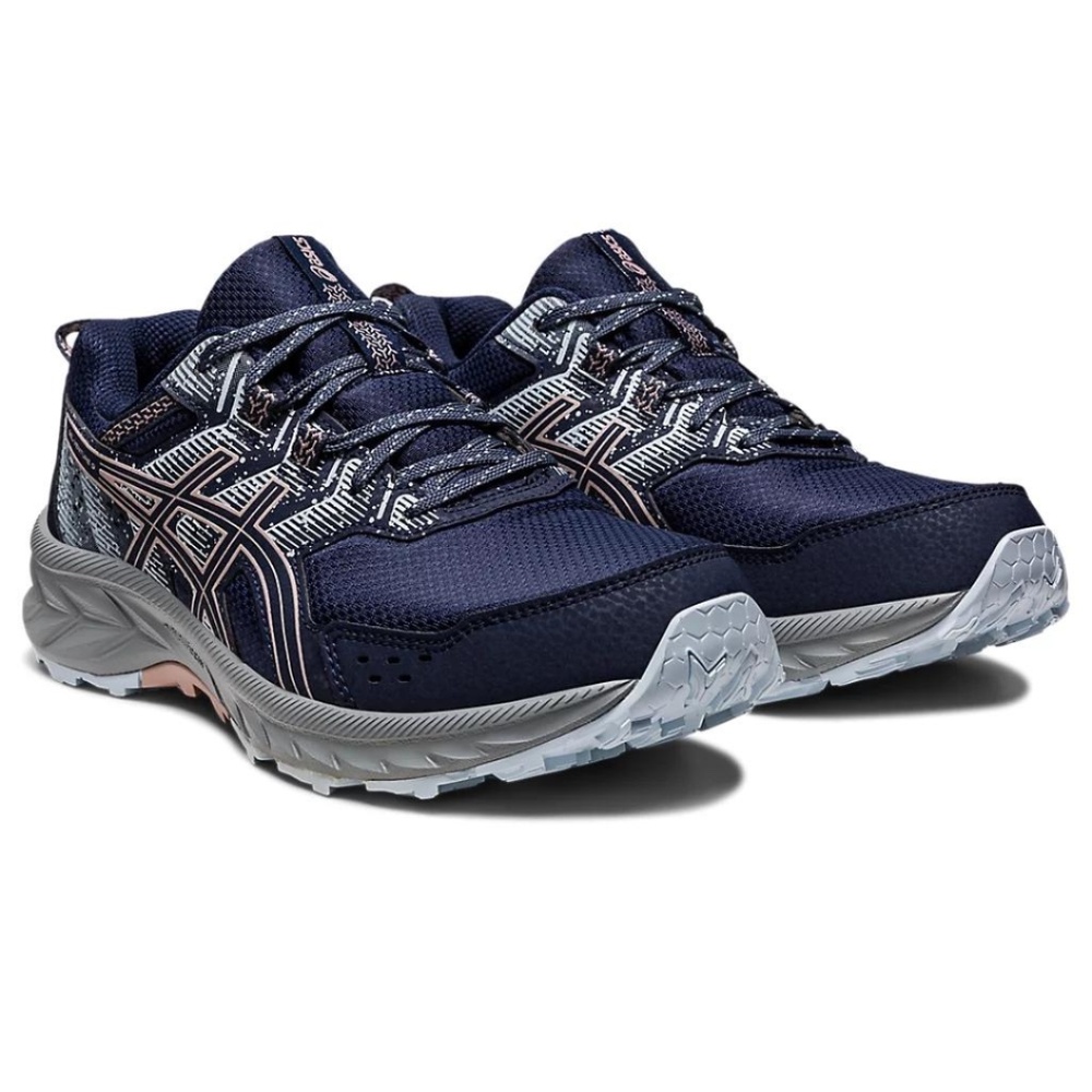 Asics Women's Sneakers - Navy and Pink